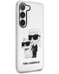 Калъф Karl Lagerfeld - Glitter K and C, Galaxy S23, прозрачен - 2t